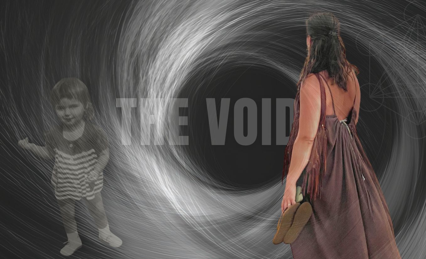 women standing and child